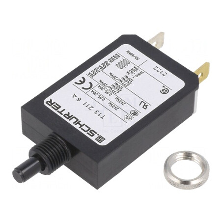 Întrerupător de supracurent 6A 240VAC 28VDC SPST | Electronic-mag.ro | Componente Electronice