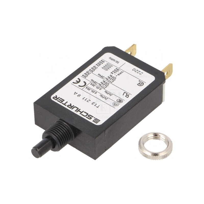 Întrerupător de supracurent 240VAC 28VDC 8A SPST 1P | Electronic-mag.ro | Componente Electronice
