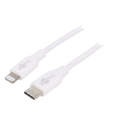 Cablu USB-C la Lightning 1m Alb 87W | Electronic-mag.ro | Componente Electronice