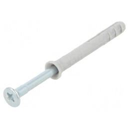 Plastic anchor | with screw | 5x40 | zinc-plated steel | N | 100pcs. | 050351