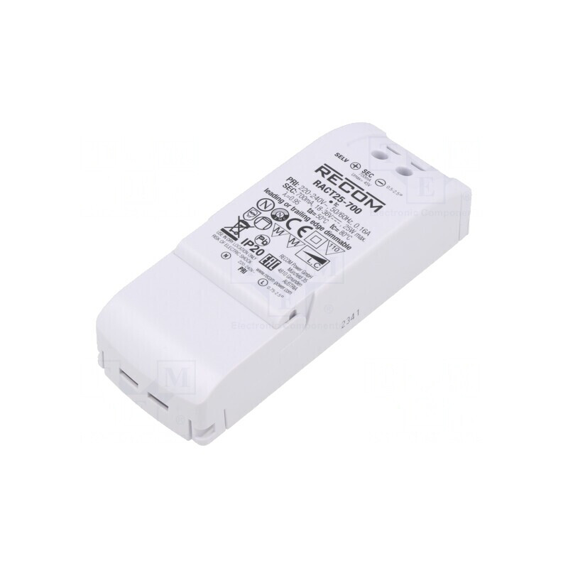 Alimentator LED 25W 18-36VDC 700mA | Electronic-mag.ro | Componente Electronice