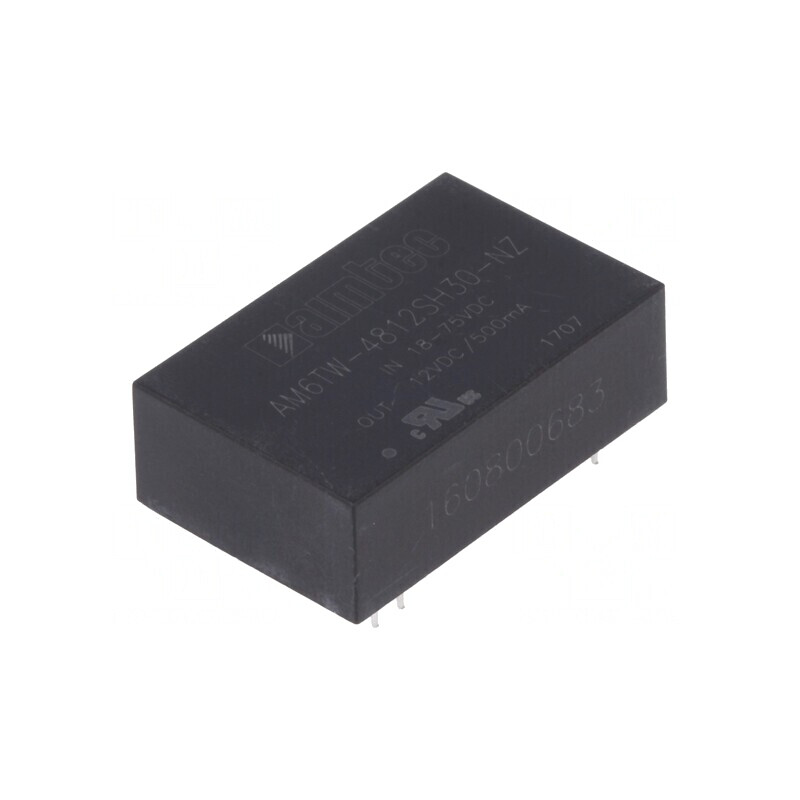 Convertor DC/DC 6W 18-75V la 12V 500mA DIP24 | Electronic-mag.ro | Componente Electronice
