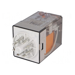 Releu electromagnetic DPDT 230VAC 10A | Electronic-mag.ro | Componente Electronice