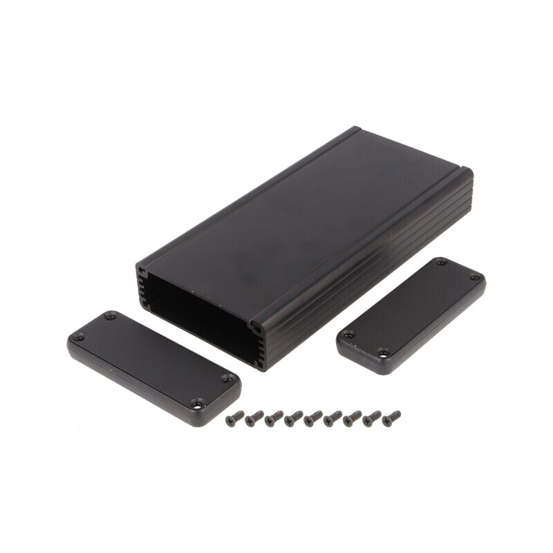 Carcasă aluminiu neagră 1455 78x27x160mm | Electronic-mag.ro | Componente Electronice Carcasă aluminiu neagră 1455 78x27x160mm | Electronic-mag.ro | Componente Electronice