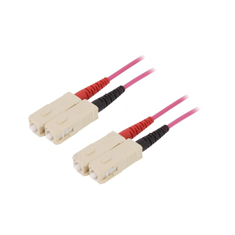 Patch Cord Fibră OM4 SC/UPC 2m LSZH | Electronic-mag.ro | Componente Electronice