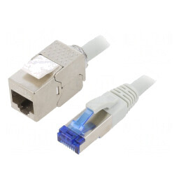 Prelungitor RJ45 S/FTP Cat6a 7,5m Gri