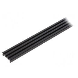 Profil Aluminiu Negru 2m pentru Module LED GIZA | Electronic-mag.ro | Componente Electronice