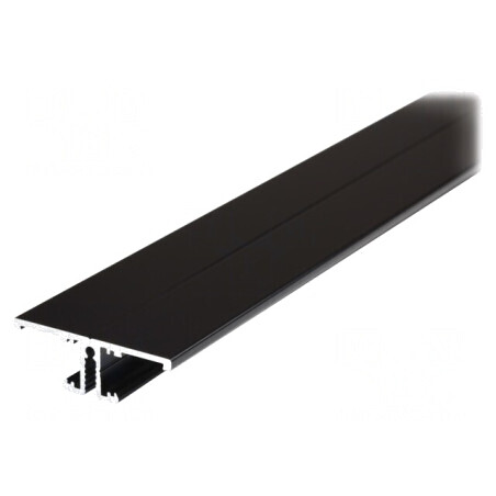 Profil aluminiu negru 2m pentru module LED | Electronic-mag.ro | Componente Electronice