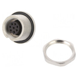 Conector M9 Soclu Mamă 8-PIN Aurit 1A | Electronic-mag.ro | Componente Electronice