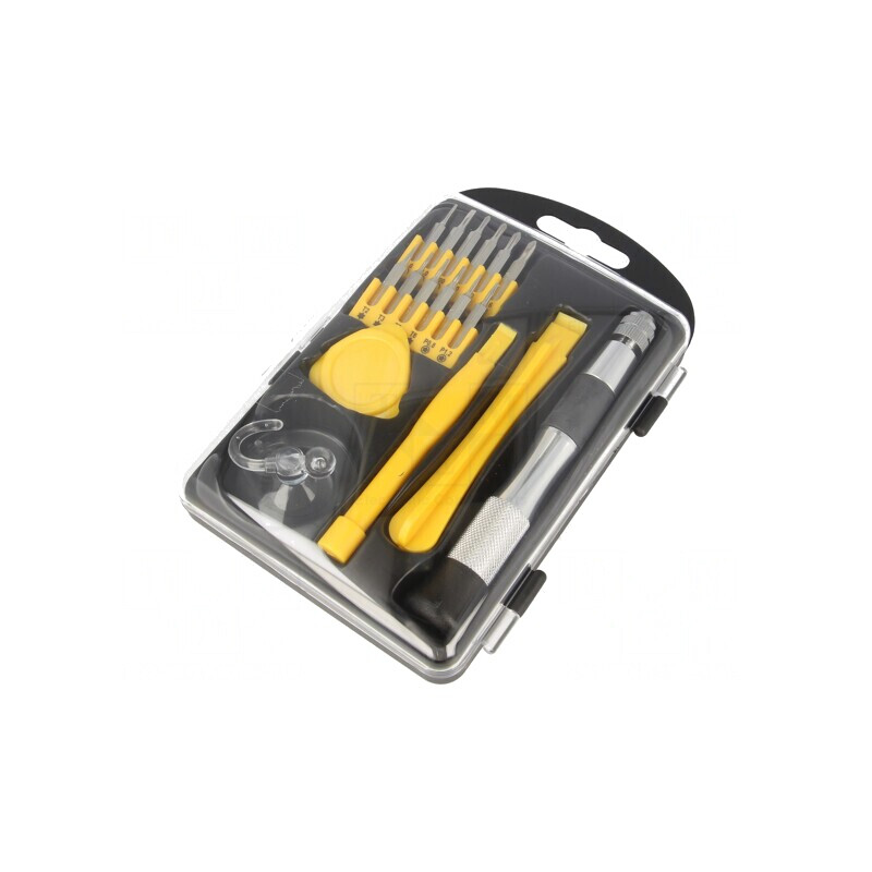 Kit Șurubelnițe Pentalobe Phillips Plată 17 Buc MBS16 | Electronic-mag.ro | Componente Electronice