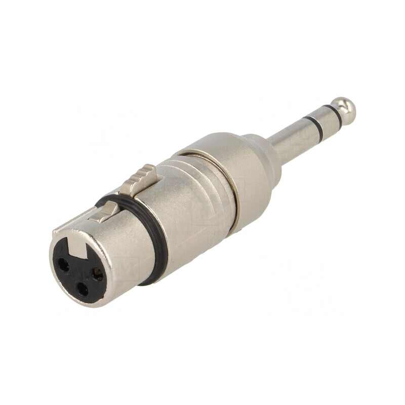 Adaptor Jack 6,3mm XLR Feminin Stereo 3 Pin | Electronic-mag.ro | Componente Electronice