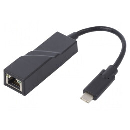 Adaptor USB-C la RJ45, Negru, 0.2m | Electronic-mag.ro | Componente Electronice