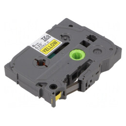 Bandă Adezivă 6mm x 8m Galbenă cu Scris Negru | Electronic-mag.ro | Componente Electronice