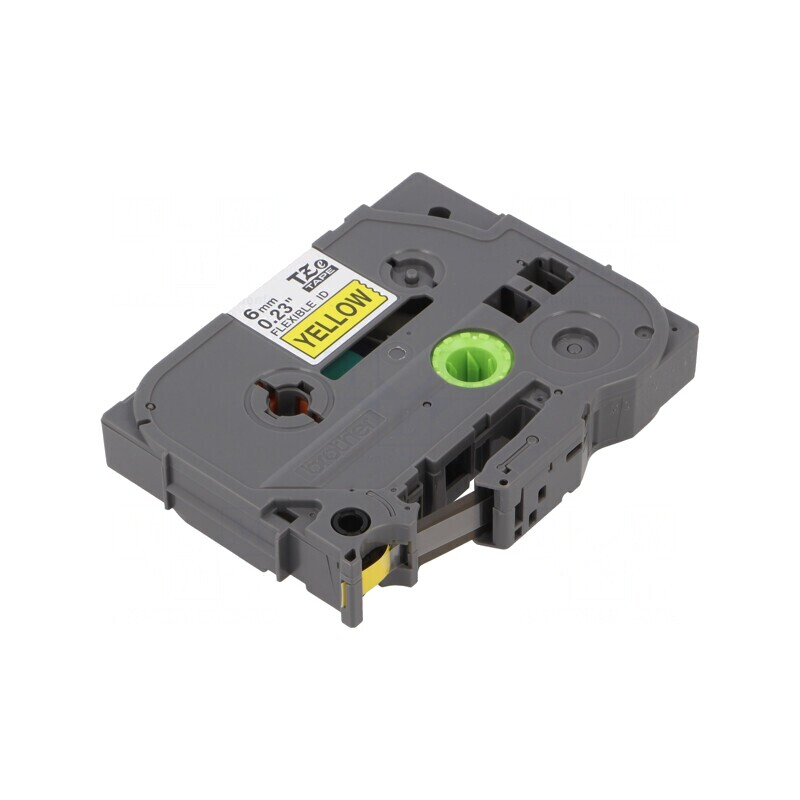 Bandă Adezivă 6mm x 8m Galbenă cu Scris Negru | Electronic-mag.ro | Componente Electronice