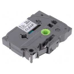 Bandă Transparentă 9mm x 8m cu Caracter Negru | Electronic-mag.ro | Componente Electronice