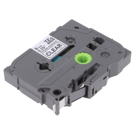 Bandă Transparentă 9mm x 8m cu Caracter Negru | Electronic-mag.ro | Componente Electronice