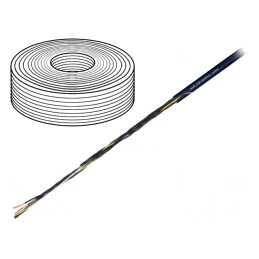 Cablu: cablu de control | chainflex® CF9 | 12x0,5mm2 | negru | litat | CF9.05.12