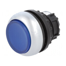 Comutator apăsare 22mm albastru 2 poziții | Electronic-mag.ro | Componente Electronice