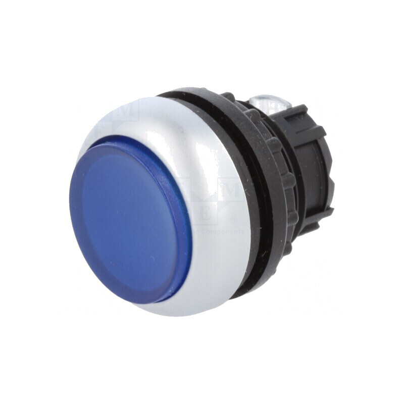 Comutator apăsare 22mm albastru 2 poziții | Electronic-mag.ro | Componente Electronice