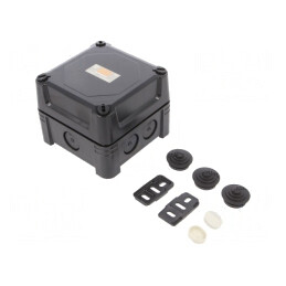 Cutie de Conexiuni Policarbonat 95x95x72mm | Electronic-mag.ro | Componente Electronice