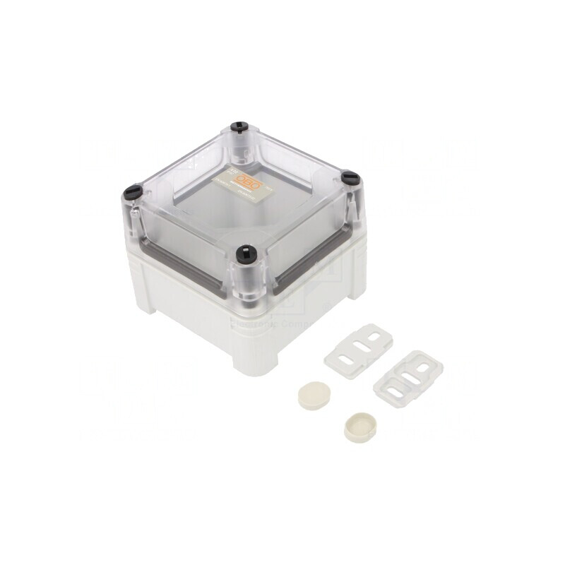 Cutie de conexiuni policarbonat 95x95x72mm | Electronic-mag.ro | Componente Electronice