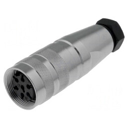 Mufă Mamă M16 Lipire pe Cablu 7 PIN 5A 300V Drept | Electronic-mag.ro | Componente Electronice