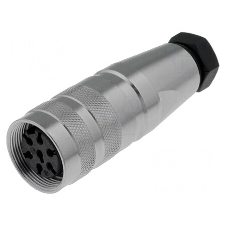 Mufă Mamă M16 Lipire pe Cablu 7 PIN 5A 300V Drept | Electronic-mag.ro | Componente Electronice