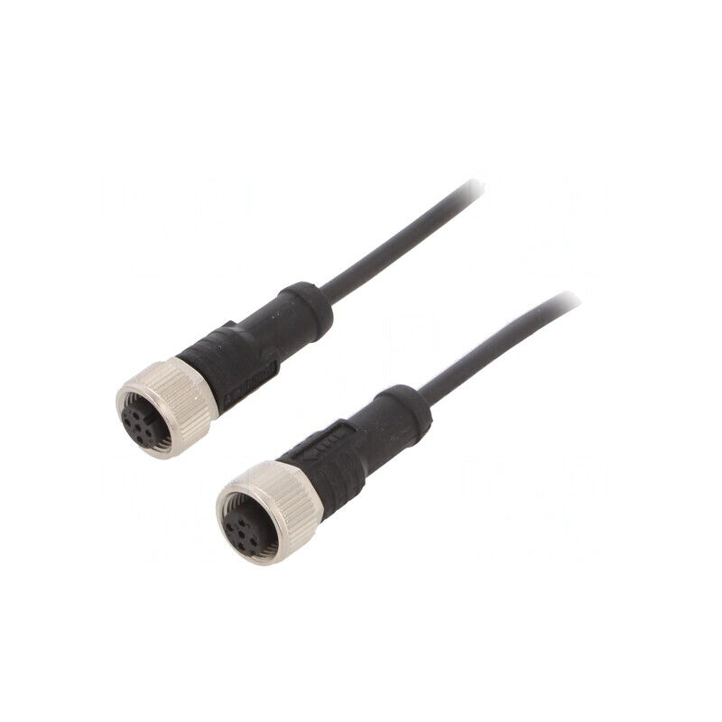 Cablu Senzori Automatizări M12 4 Pini 2m Mufă-Mufă | Electronic-mag.ro | Componente Electronice