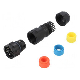 Conector Circular Tată 5-Pin cu Șurub X-Lok | Electronic-mag.ro | Componente Electronice