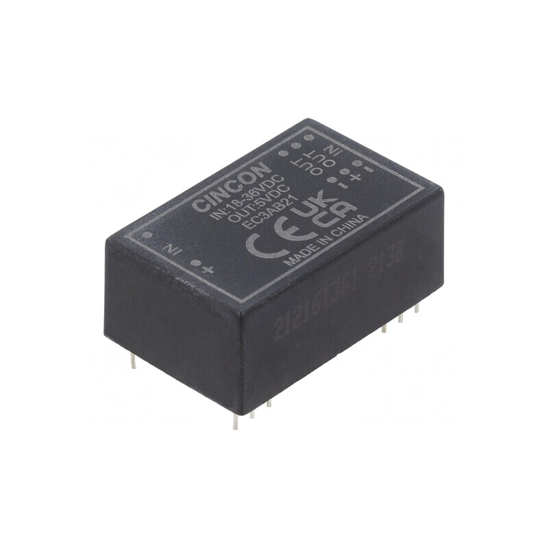 Convertor DC/DC 3W 18-36V la 5V 600mA DIP24 | Electronic-mag.ro | Componente Electronice