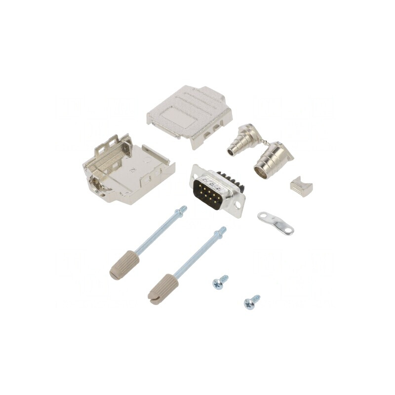 Conector D-Sub 9 Pin Tată Terminal Șurub Cablu Gold Flash | Electronic-mag.ro | Componente Electronice
