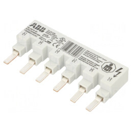 Bară colectoare 16mm2 3 Poli 480VAC 80A 6 Module | Electronic-mag.ro | Componente Electronice