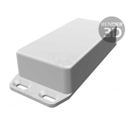 Carcasă Universală cu Lame de Fixare 50x100x25mm 1590WGFLBK | Electronic-mag.ro | Componente Electronice