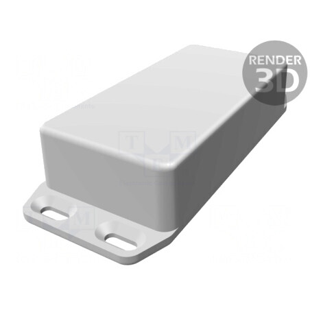 Carcasă Universală cu Lame de Fixare 50x100x25mm 1590WGFLBK | Electronic-mag.ro | Componente Electronice