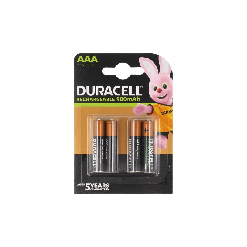 Baterii Reîncărcabile Ni-MH AAA 850mAh Duracell 4 Bucăți | Electronic-mag.ro | Componente Electronice