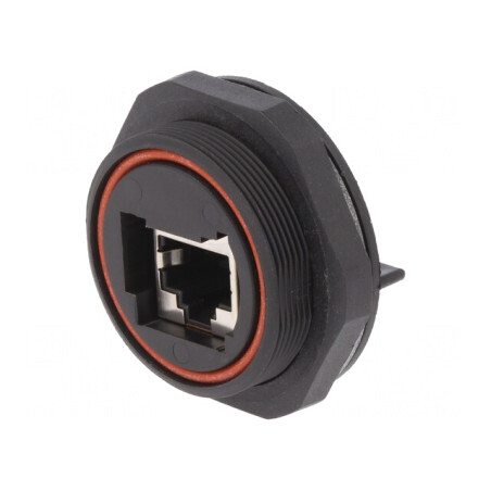 Soclu RJ45 Ethernet Buccaneer 8 PIN Poliamidă Aurit 1,5A | Electronic-mag.ro | Componente Electronice