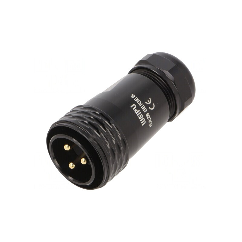 Mufă SA28 tată 3 pini IP67 50A 500V lipire cablu | Electronic-mag.ro | Componente Electronice Mufă SA28 tată 3 pini IP67 50A 500V lipire cablu | Electronic-mag.ro | Componente Electronice