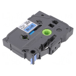 Bandă Albastră 12mm x 8m cu Caracter Negru TZE-531 | Electronic-mag.ro | Componente Electronice