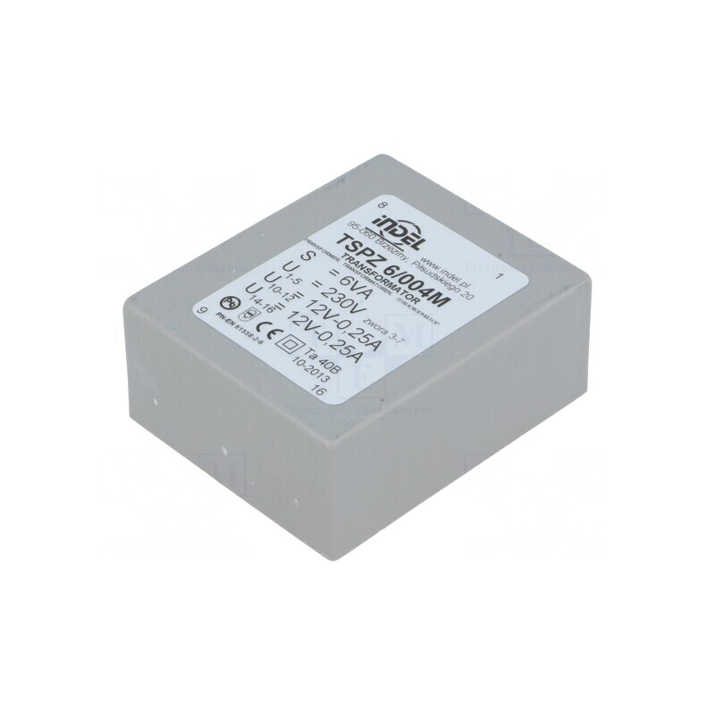 Transformator încapsulat 6VA 230V 12V PCB TSPZ6/004 | Electronic-mag.ro | Componente Electronice Transformator încapsulat 6VA 230V 12V PCB TSPZ6/004 | Electronic-mag.ro | Componente Electronice