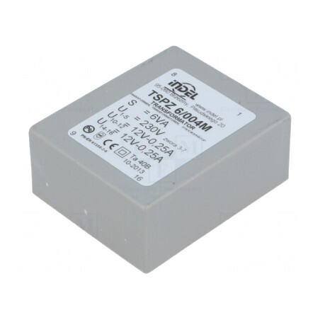 Transformator încapsulat 6VA 230V 12V PCB TSPZ6/004 | Electronic-mag.ro | Componente Electronice