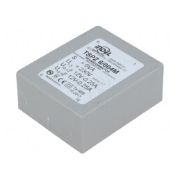 Transformator încapsulat 6VA 230V 12V PCB TSPZ6/004 | Electronic-mag.ro | Componente Electronice