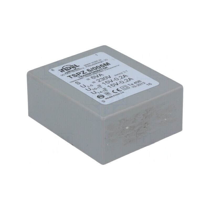 Transformator Încapsulat 6VA 230V 15V 200mA PCB | Electronic-mag.ro | Componente Electronice