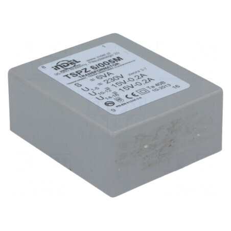 Transformator Încapsulat 6VA 230V 15V 200mA PCB | Electronic-mag.ro | Componente Electronice