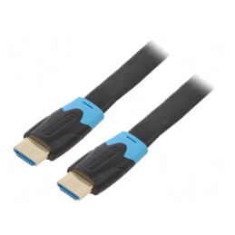 Cablu | HDMI 1.4 | HDMI mufă,din ambele părţi | PVC | 10m | negru | AAKBL