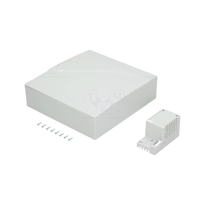 Carcasă montare perete ABS gri 253x264x85mm | Electronic-mag.ro | Componente Electronice