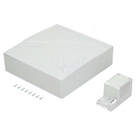 Carcasă montare perete ABS gri 253x264x85mm | Electronic-mag.ro | Componente Electronice