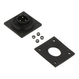Conector Circular Soclu Tată 3 PIN IP68 Buccaneer | Electronic-mag.ro | Componente Electronice