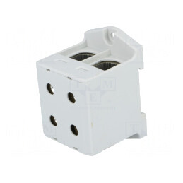 Conector de șine 25-150mm² 4 borne gri 51mm | Electronic-mag.ro | Componente Electronice