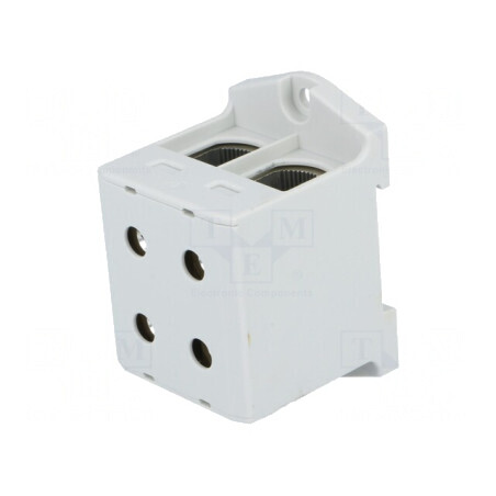 Conector de șine 25-150mm² 4 borne gri 51mm | Electronic-mag.ro | Componente Electronice