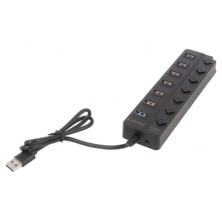 Hub USB 7 Porturi USB 2.0/3.1 Negru | Electronic-mag.ro | Componente Electronice